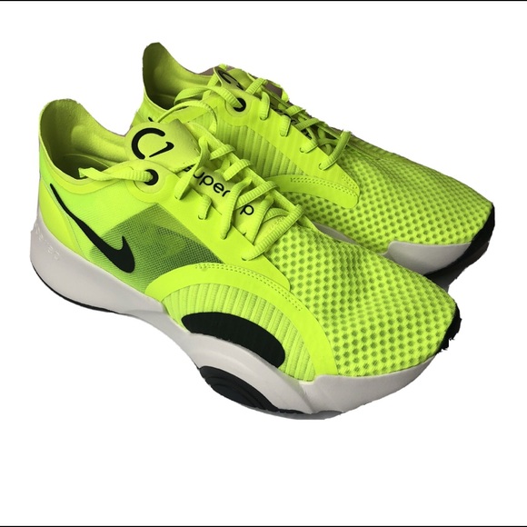 nike training superrep go trainers in neon green